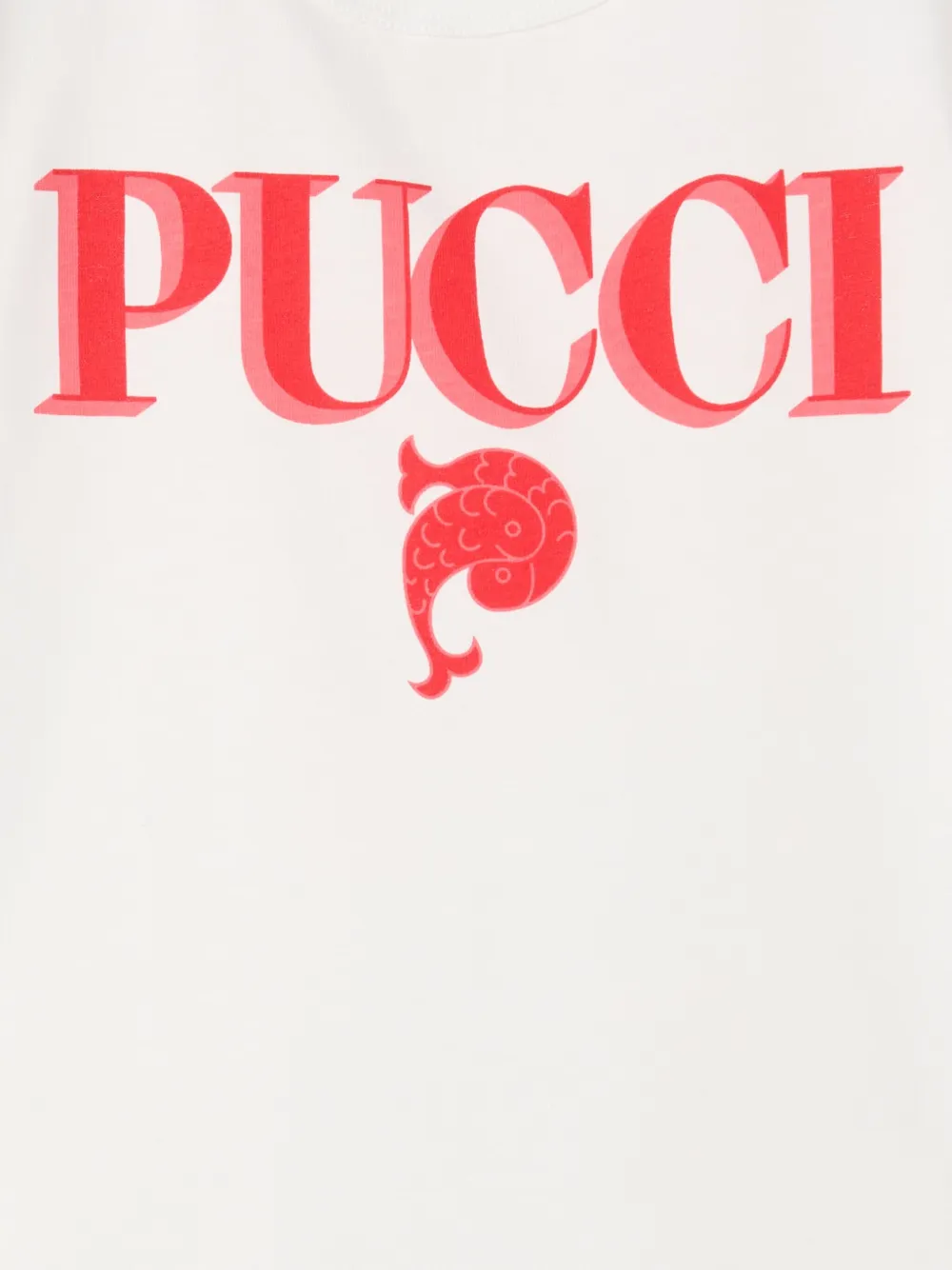 Pucci Junior Logo-print T-shirt In White