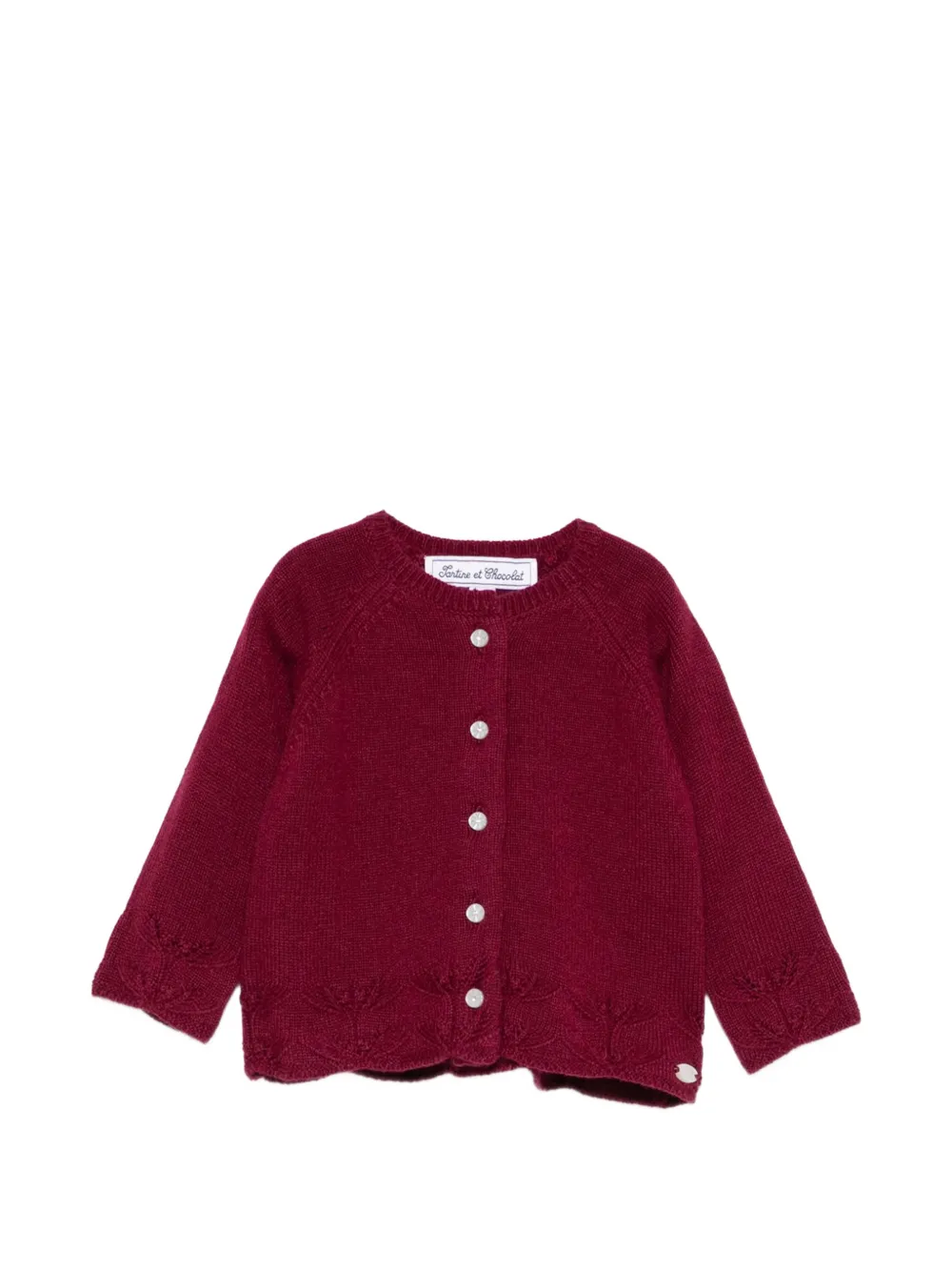 Tartine Et Chocolat buttoned knitted cardigan - Rosso