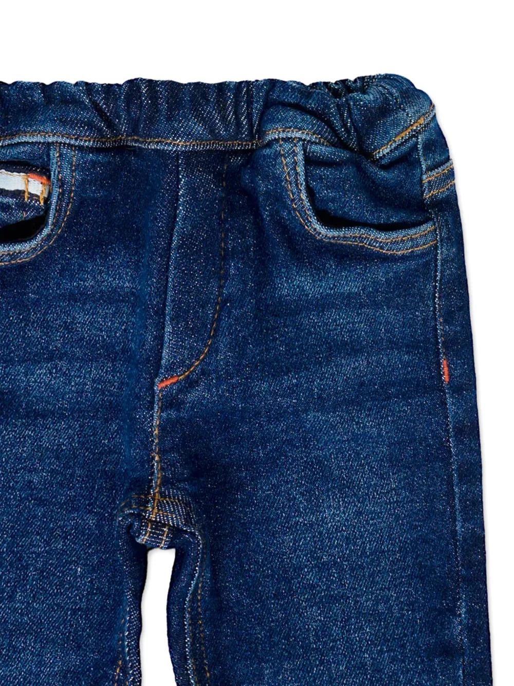 Fay Elasticated Jeans In Brown