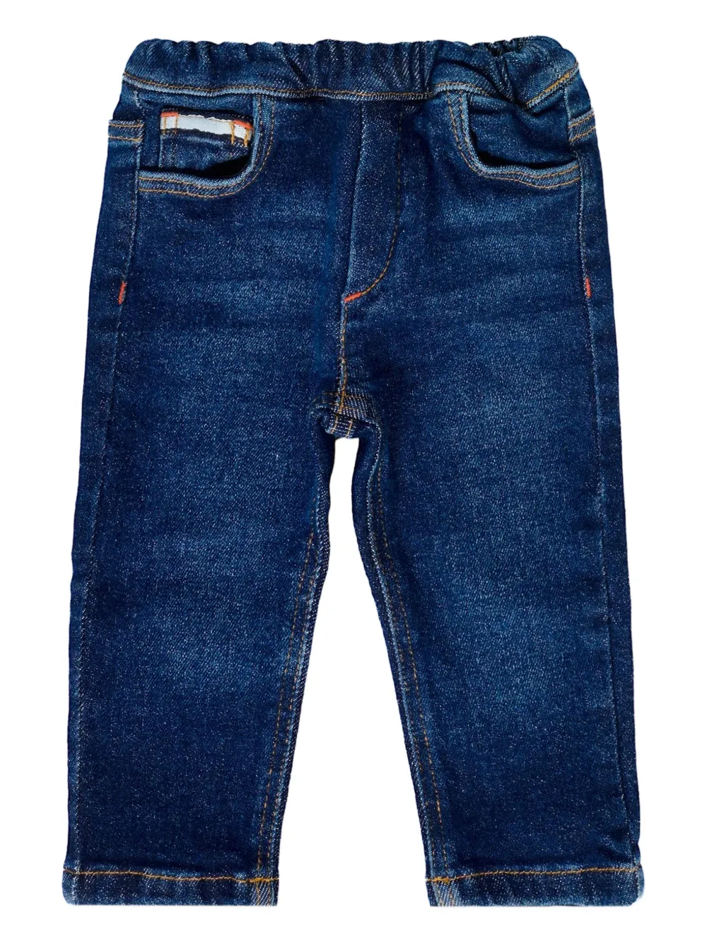 Fay Elasticated Jeans In Brown