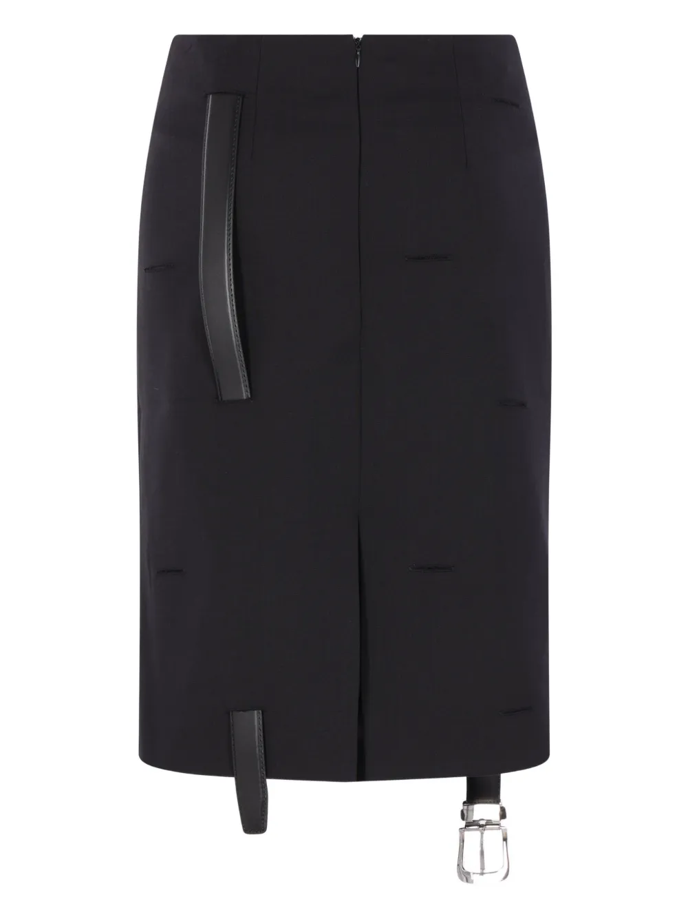 HODAKOVA belt-detail midi skirt - Zwart