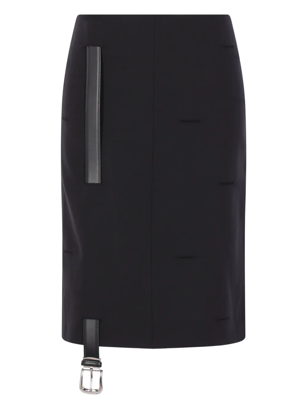 HODAKOVA belt-detail midi skirt - Nero