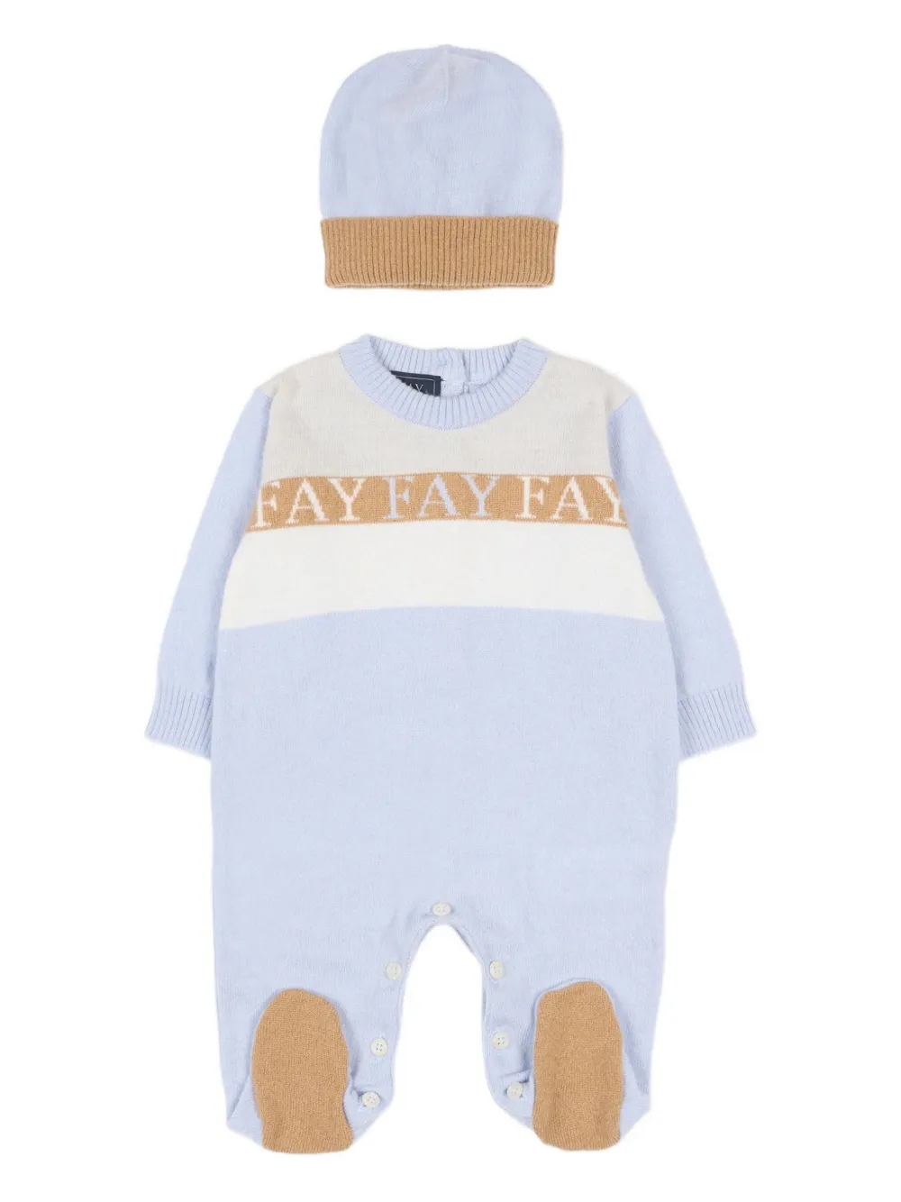 Fay Kids set de dos mamelucos con botones | azul | Image 1