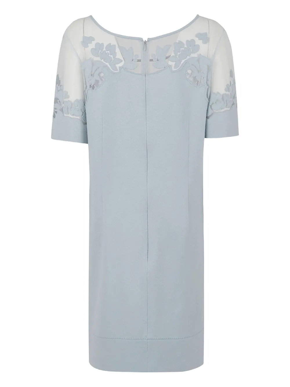 Ermanno Scervino Jurk met bloemenpatch - Blauw