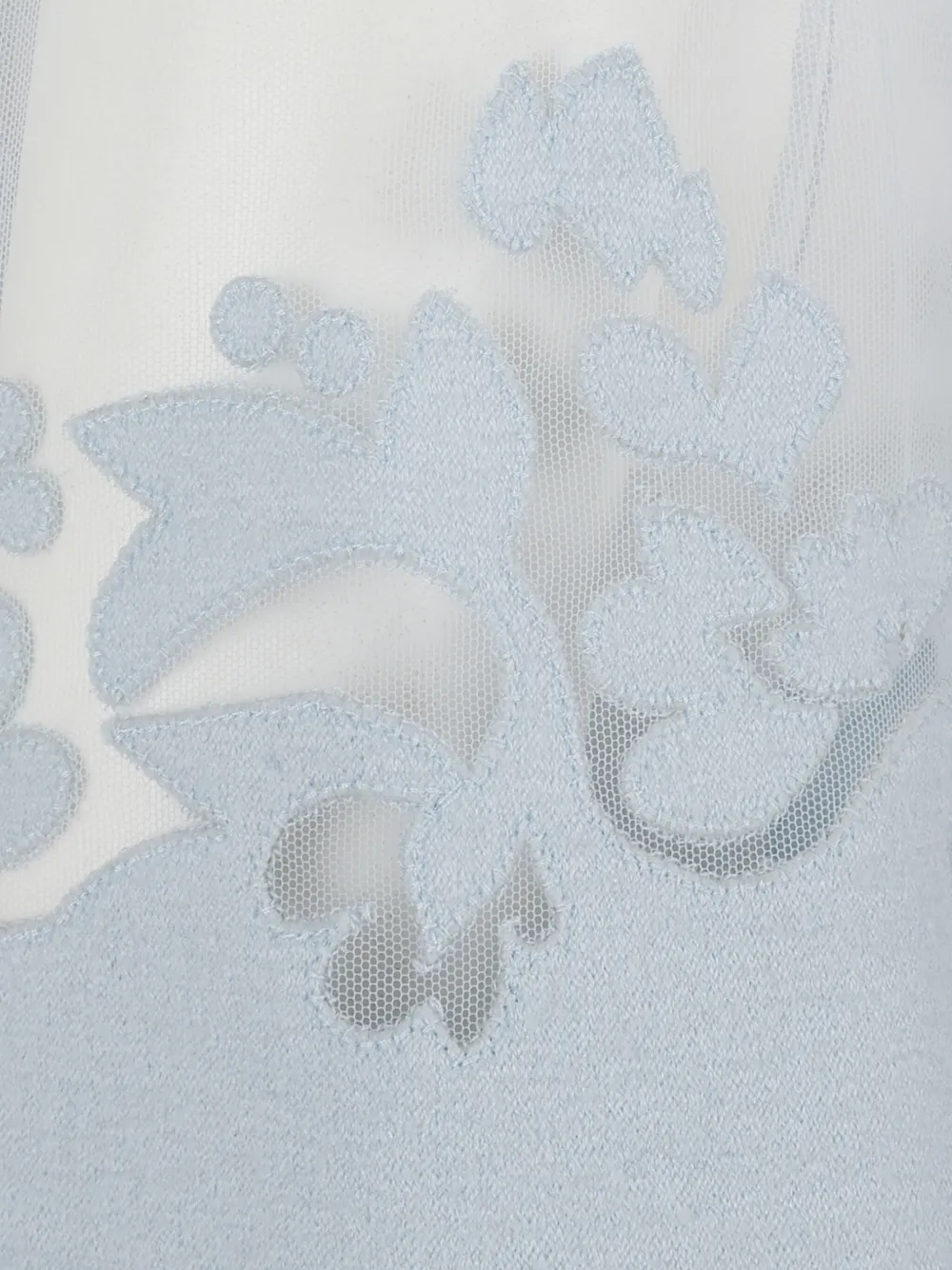 Ermanno Scervino Floral-appliqué Dress In Blue