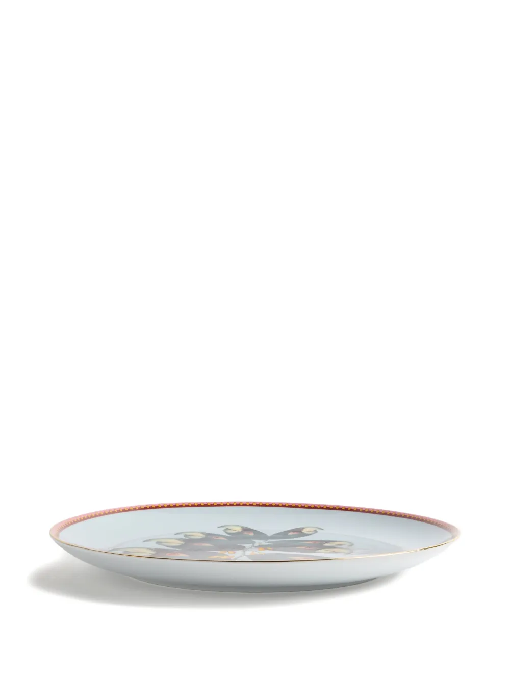 La Doublej Parrotstem Print Decorative Plate In Multi