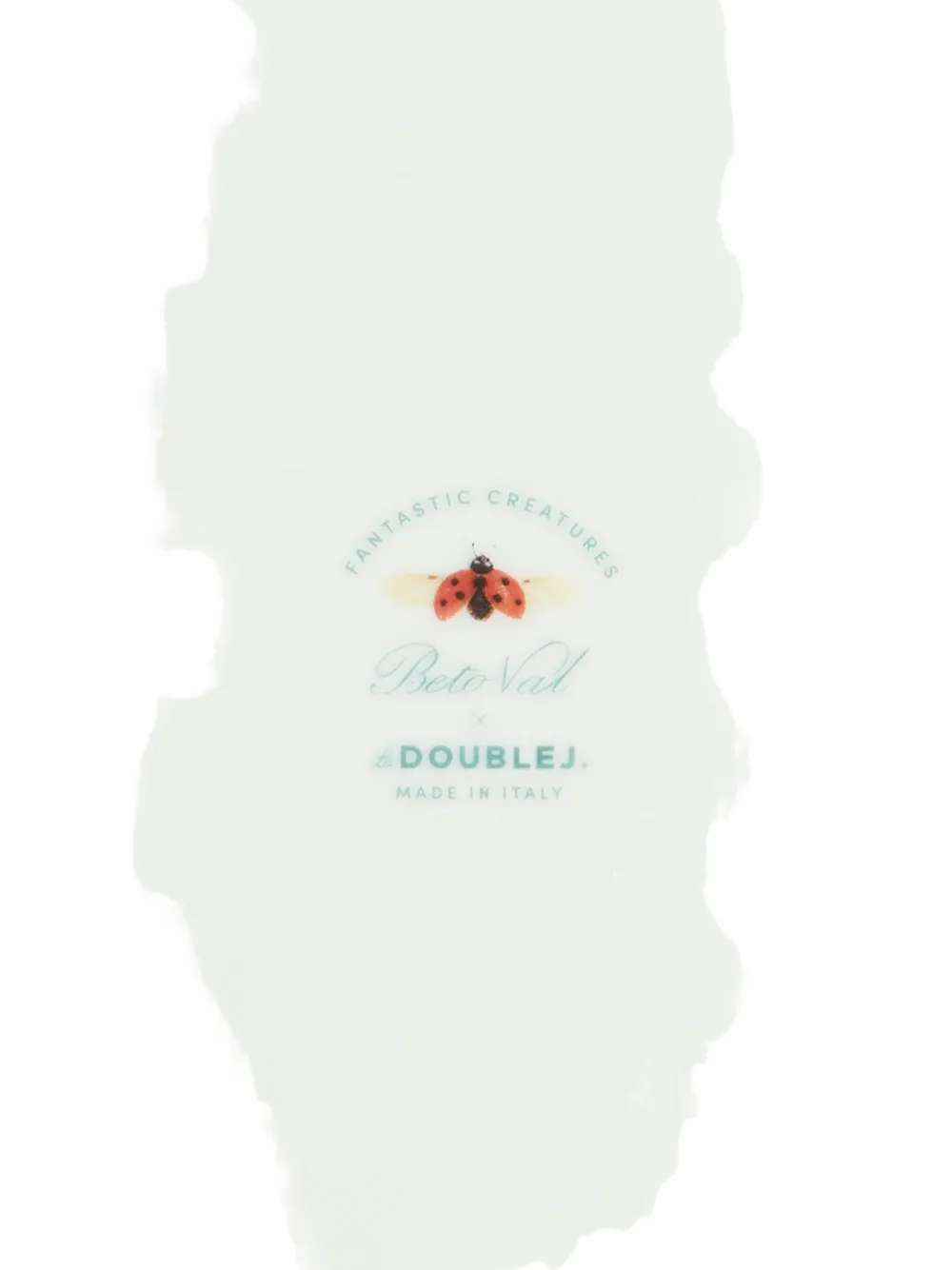 La Doublej Parrotstem Print Decorative Plate In Multi