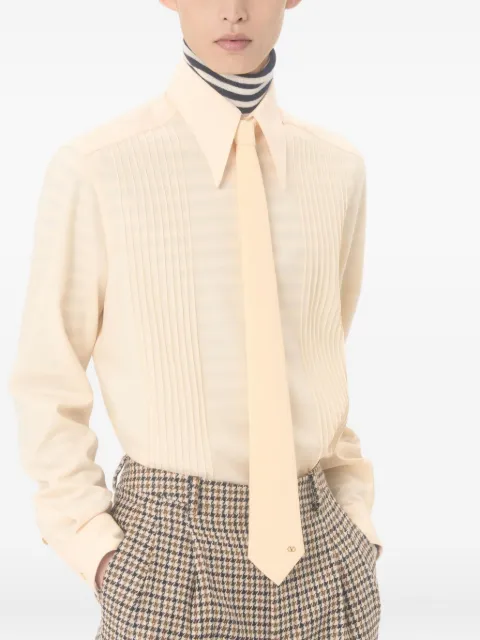 Valentino Garavani Vlogo-plaque silk tie