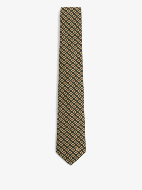 Valentino Garavani chamber pattern jacquard Vlogo-plaque tie