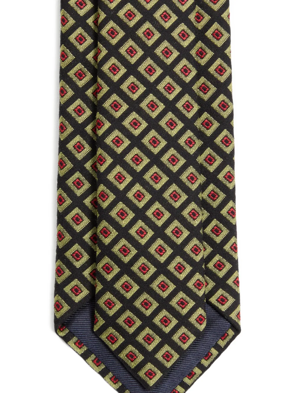 Valentino Garavani Stropdas met patroon en VLogo-plakkaat Zwart
