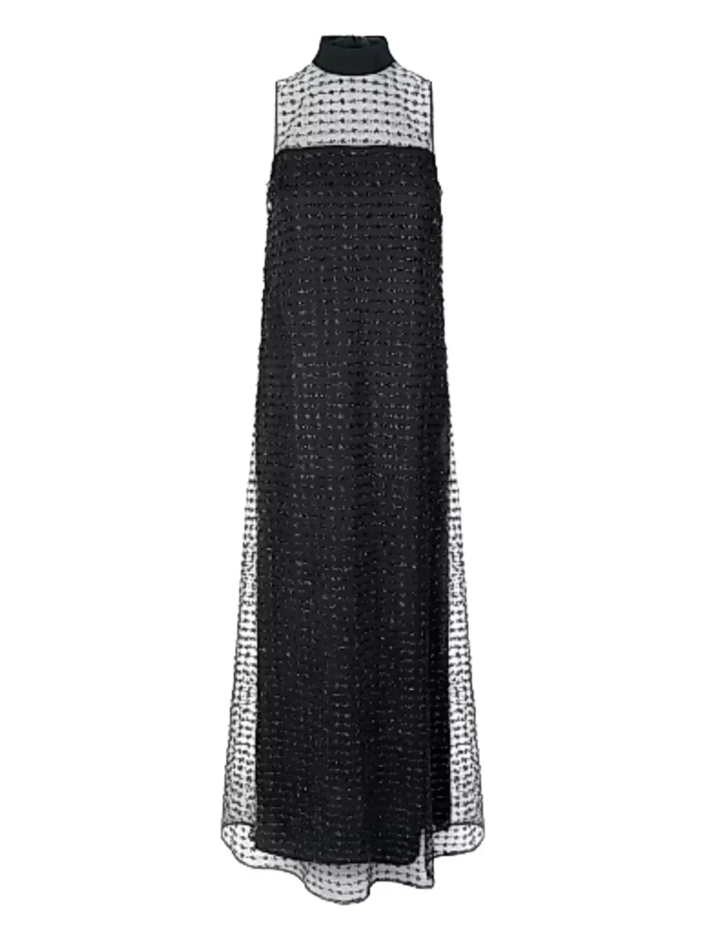 Staud Albee Turtleneck Maxi Dress In Black