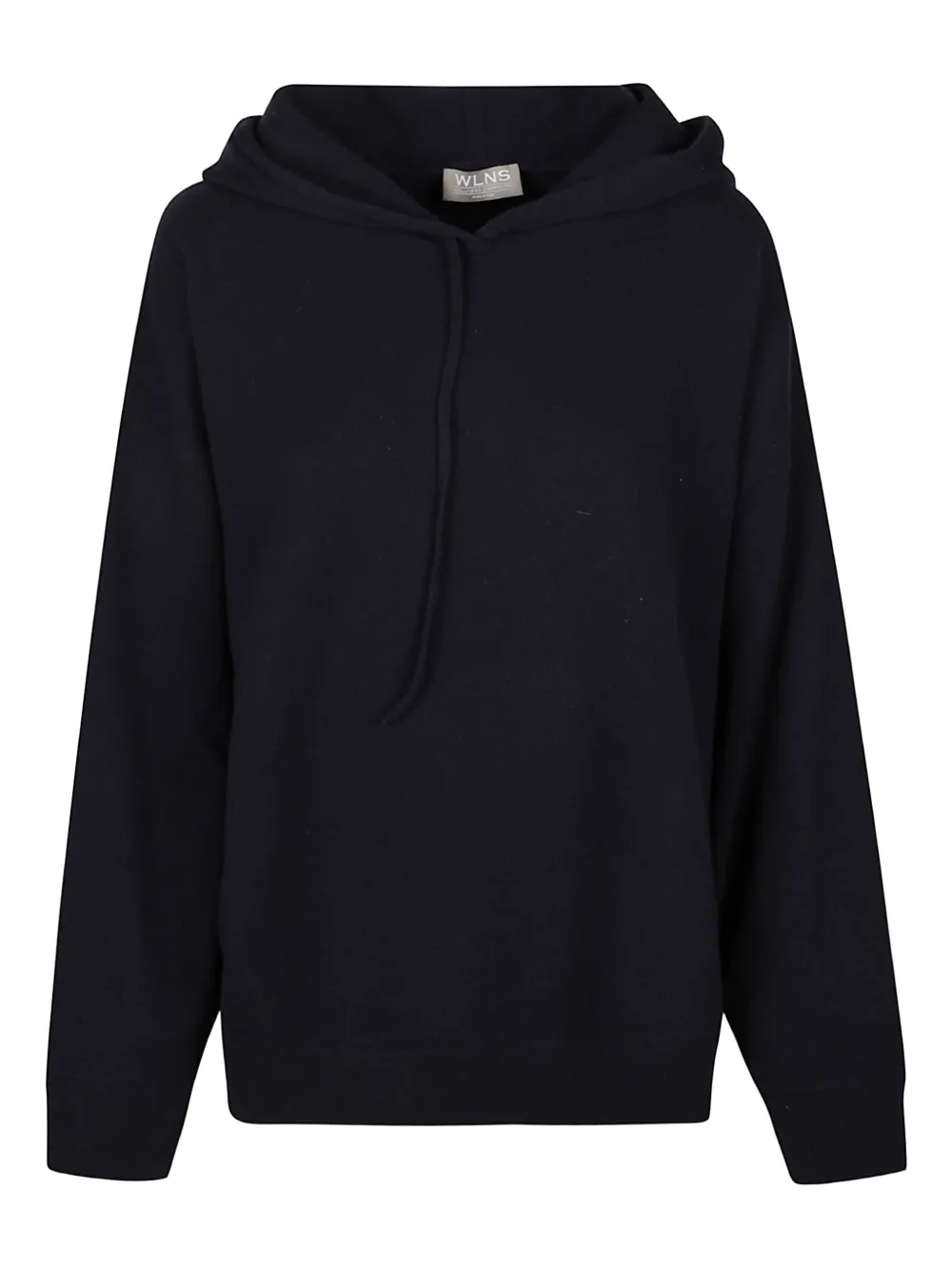 Wellness Cashmere long-sleeve hoodie - Blau