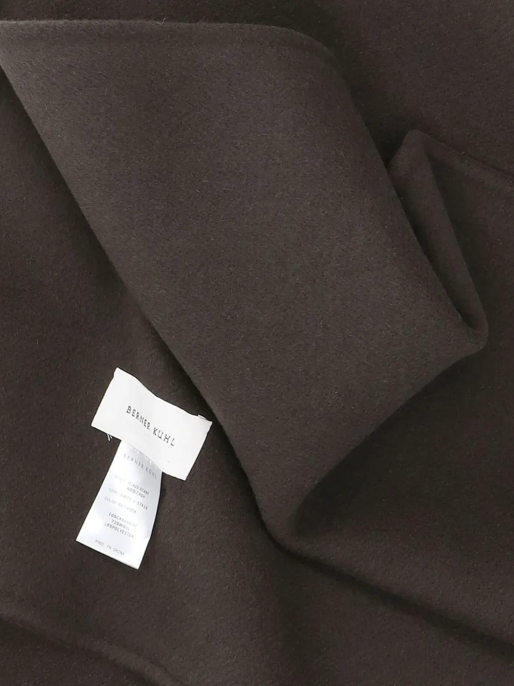  Berner Kühl Wool Scarf - Brown 