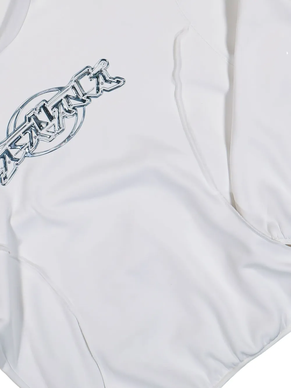 Casablanca Hoodie met logodetail Wit