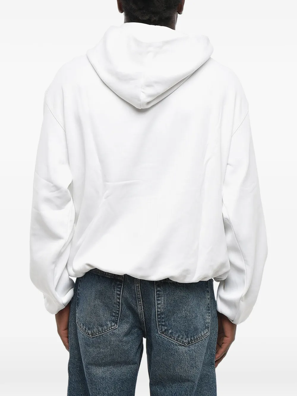 Casablanca Hoodie met logodetail Wit