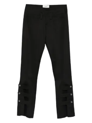MM6 Maison Margiela ストレート カーゴパンツ | ブラック | FARFETCH JP