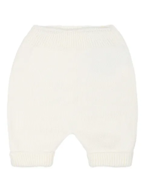 Little Bear latte knitted trousers