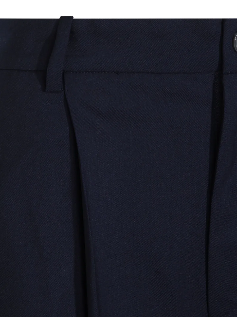 Aya Muse Broek met geplooide voorkant en zijzak Blauw