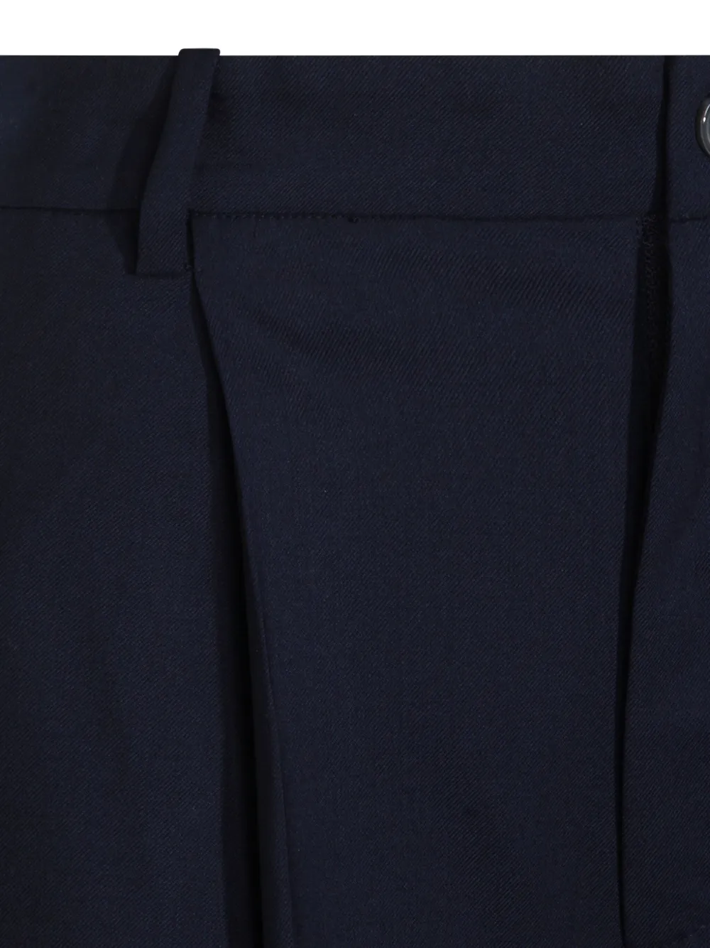 Aya Muse Broek met geplooide voorkant en zijzak Blauw