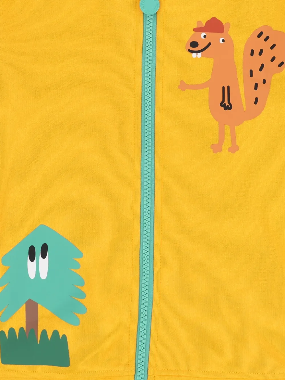 Stella McCartney Kids Hoodie met rits Geel