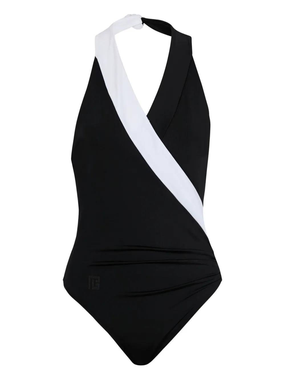 Balmain two-tone swimsuit - Black