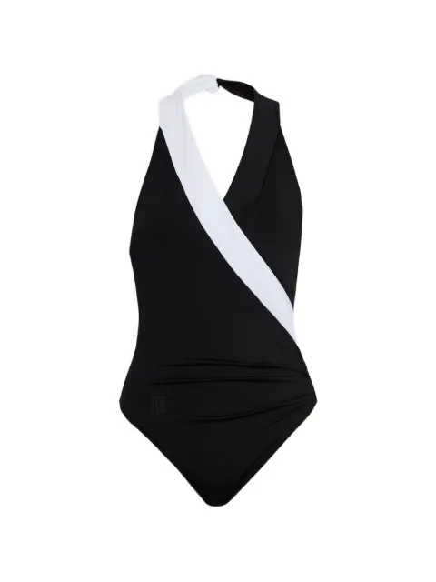 Balmain two-tone swimsuit