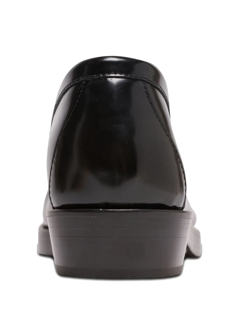 Balmain Loafers met vierkante neus Zwart