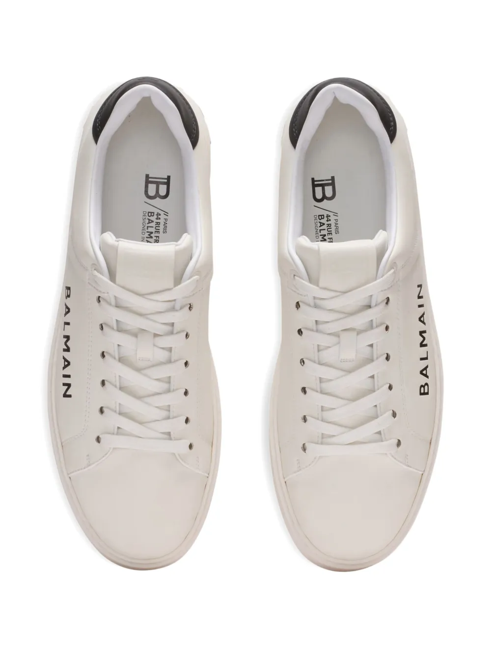 Balmain B-Court sneakers met logo Wit