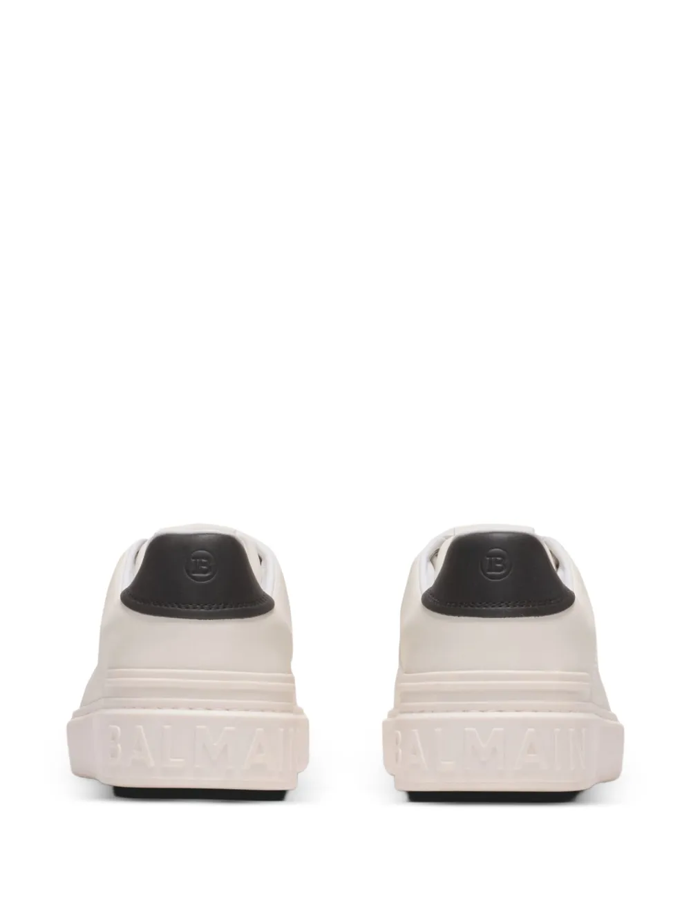 Balmain B-Court sneakers met logo Wit