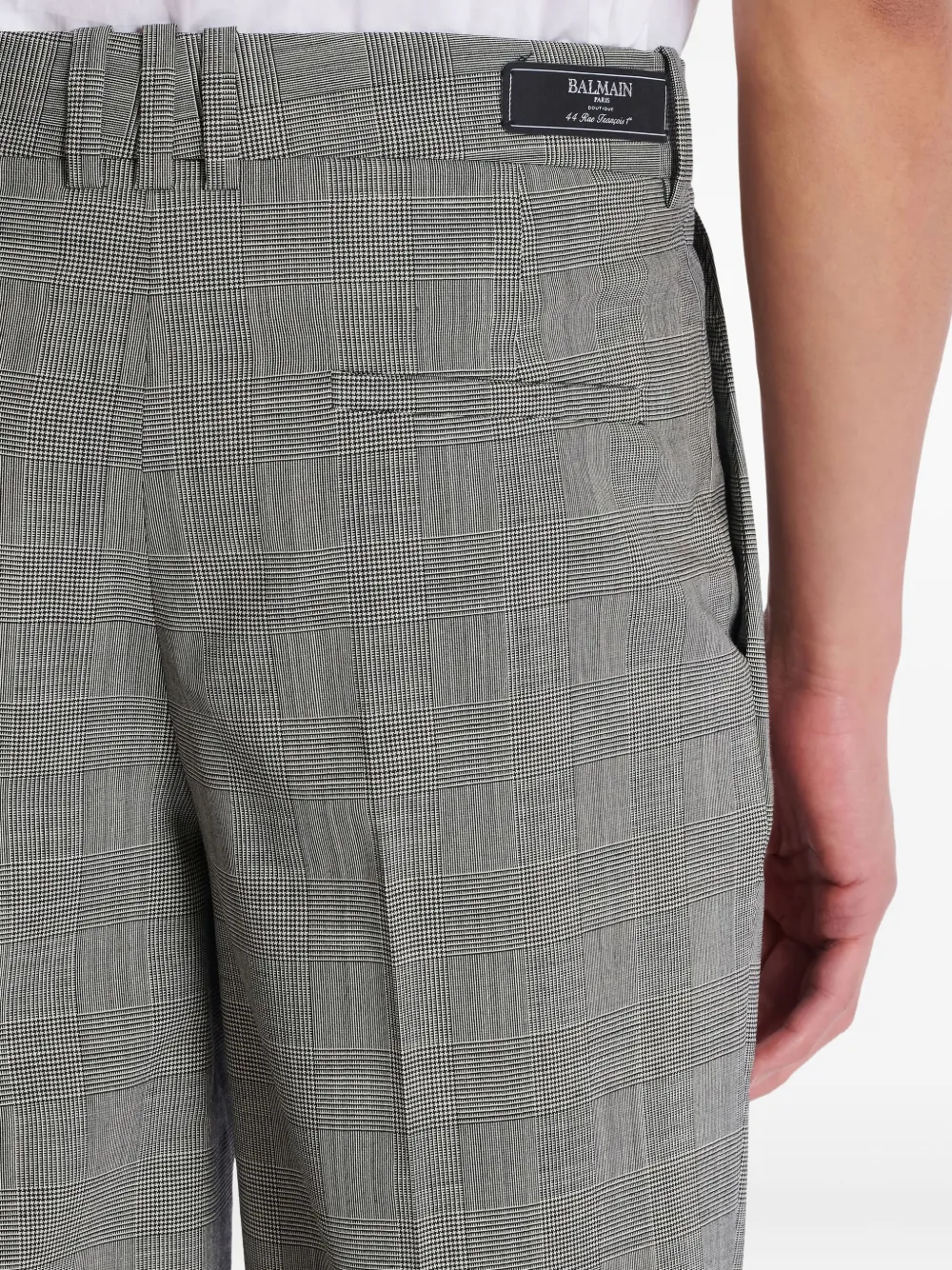 Balmain Prince-of-Wales wollen broek Grijs