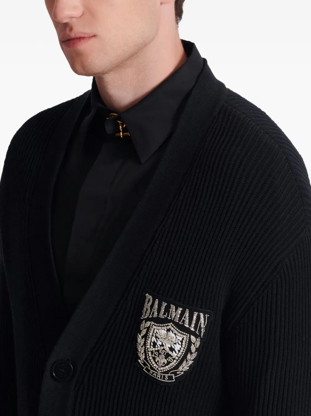 Balmain Vest met V-hals Zwart