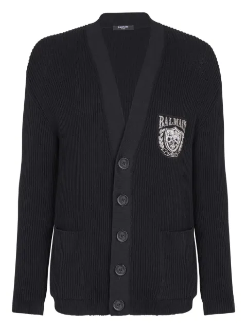 Balmain V-neck embroidered cardigan
