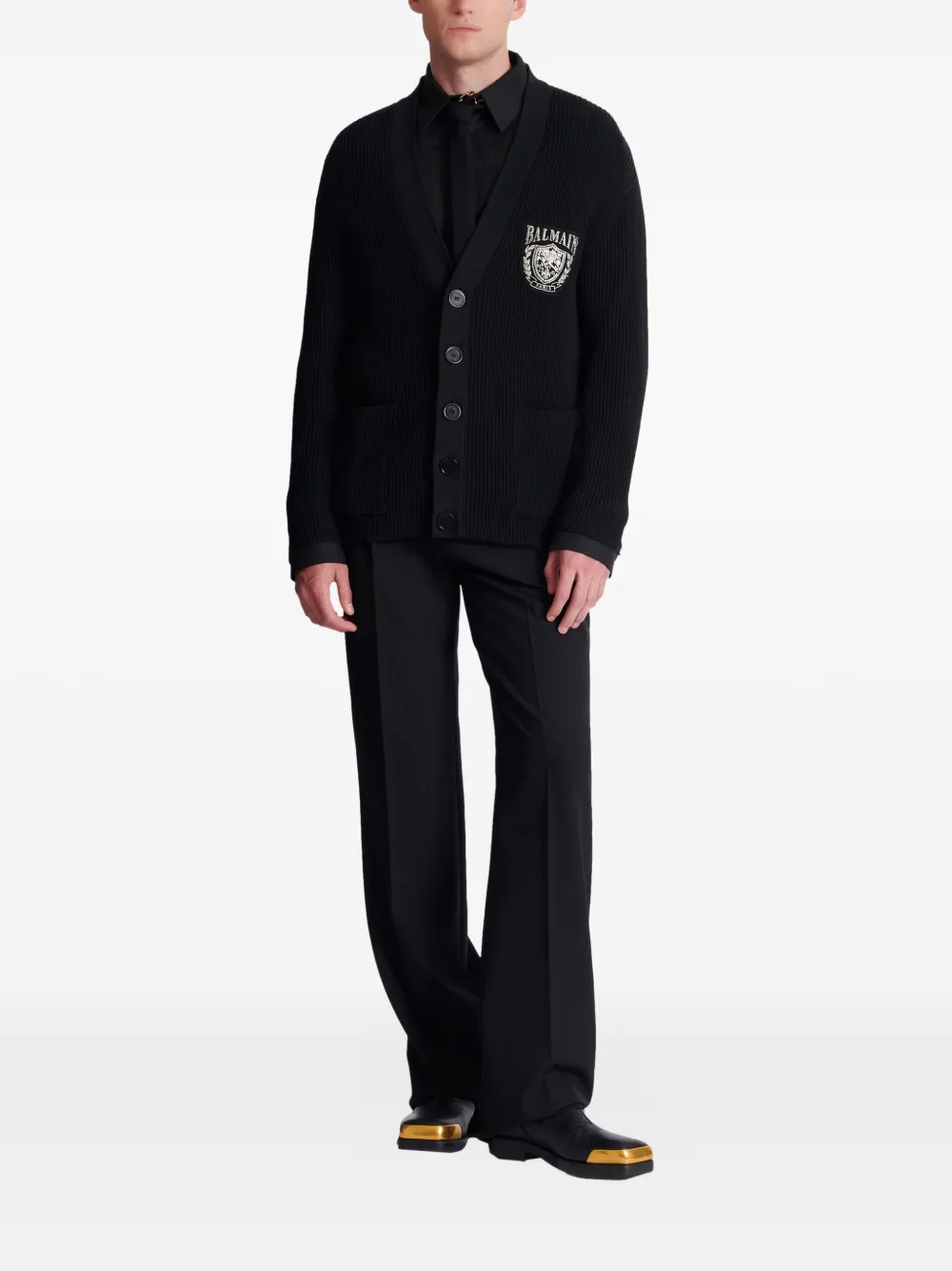 Balmain cárdigan bordado con cuello en V | Cárdigans | Image 2