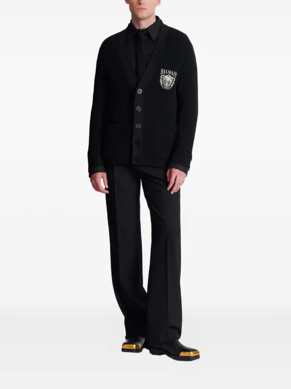 Balmain Vネック カーディガン | ブラック | FARFETCH JP