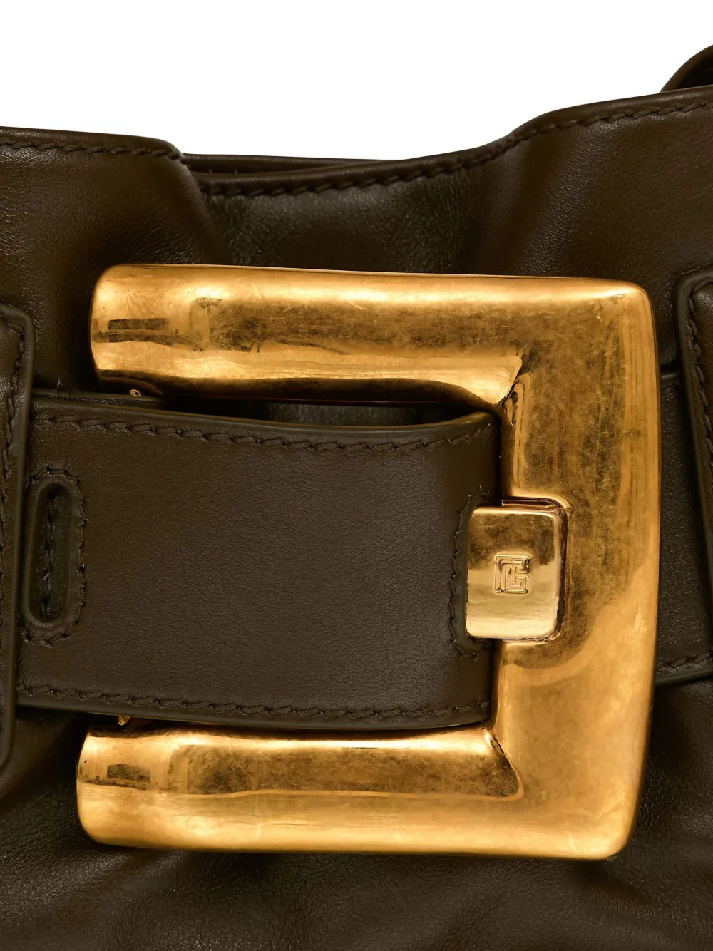 Balmain Anthem mini-clutch Groen