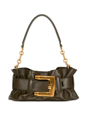 DSQUARED2 Gothic Belt Leather Clutch Bag | Black | FARFETCH