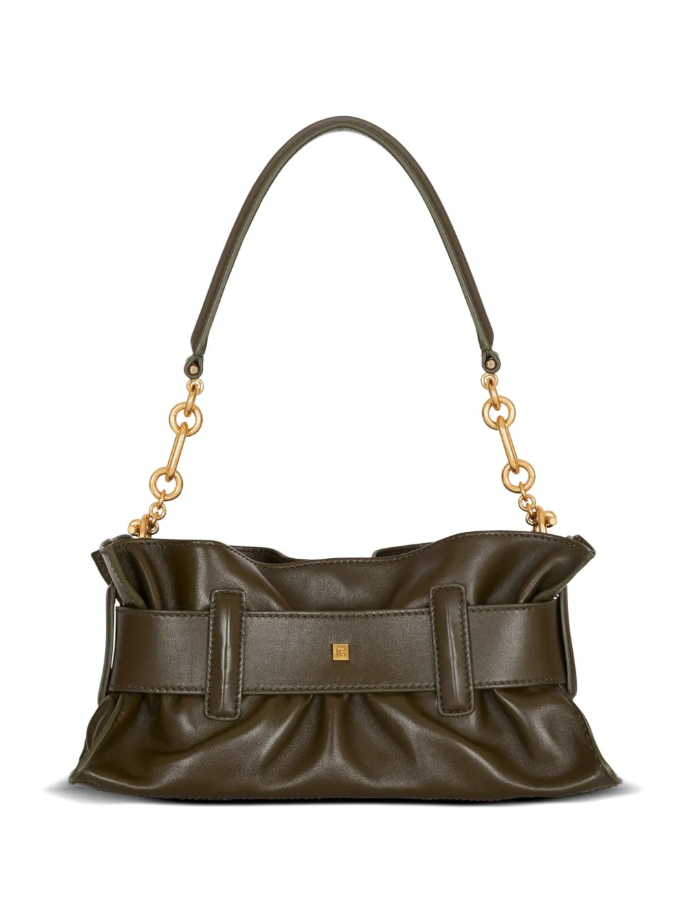  Balmain Mini Anthem Clutch Bag - Green 