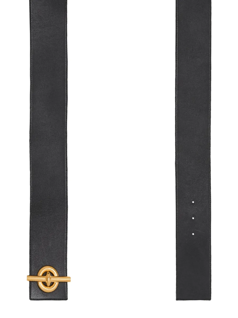 Balmain T-bar Leather Belt In Black