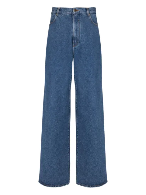 Balmain wide-leg cotton jeans