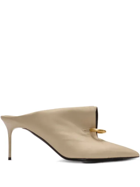 Balmain piercing-detail mules