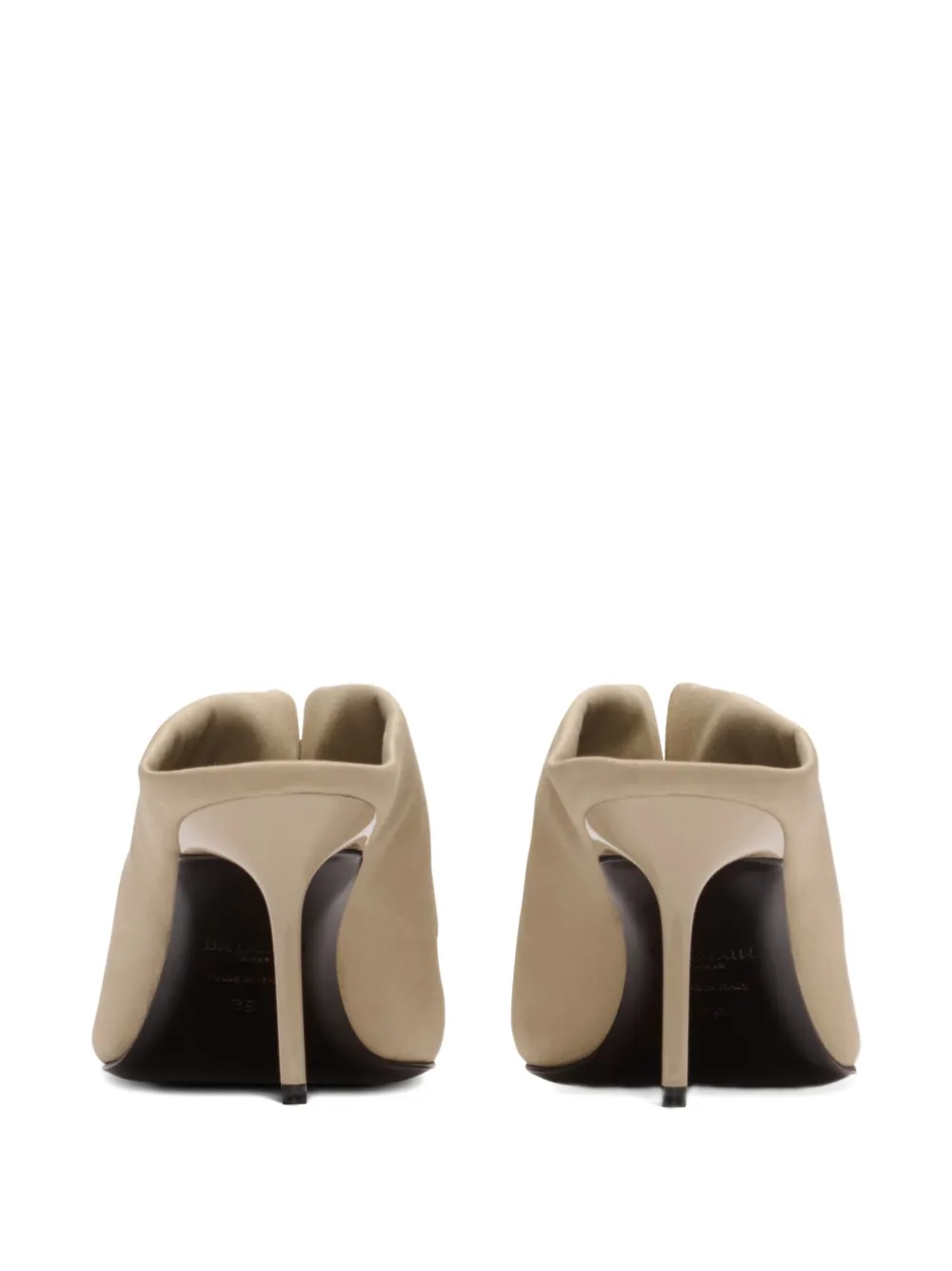 Balmain Piercing-detail Mules - Neutrals 