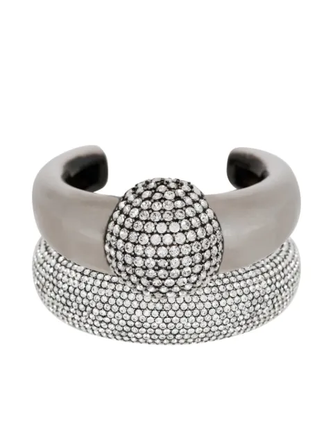 Balmain rhinestone-embellished bangles set