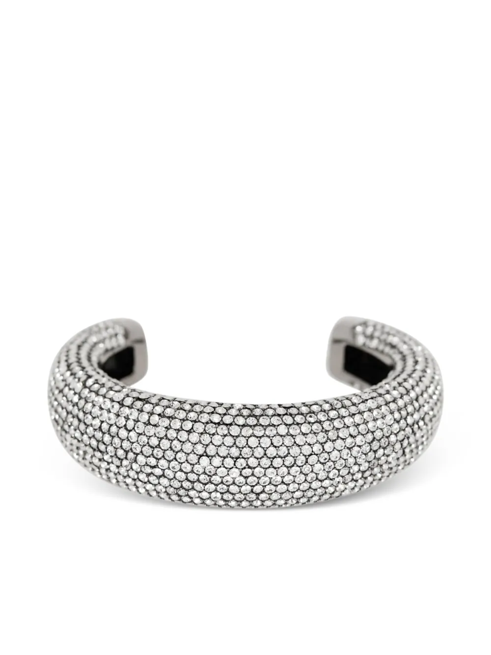 Balmain Rhinestone-embellished Bangles Set In Metallic