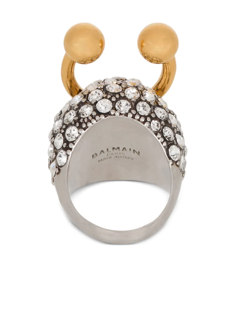 Balmain Ring verfraaid met stras - Zilver