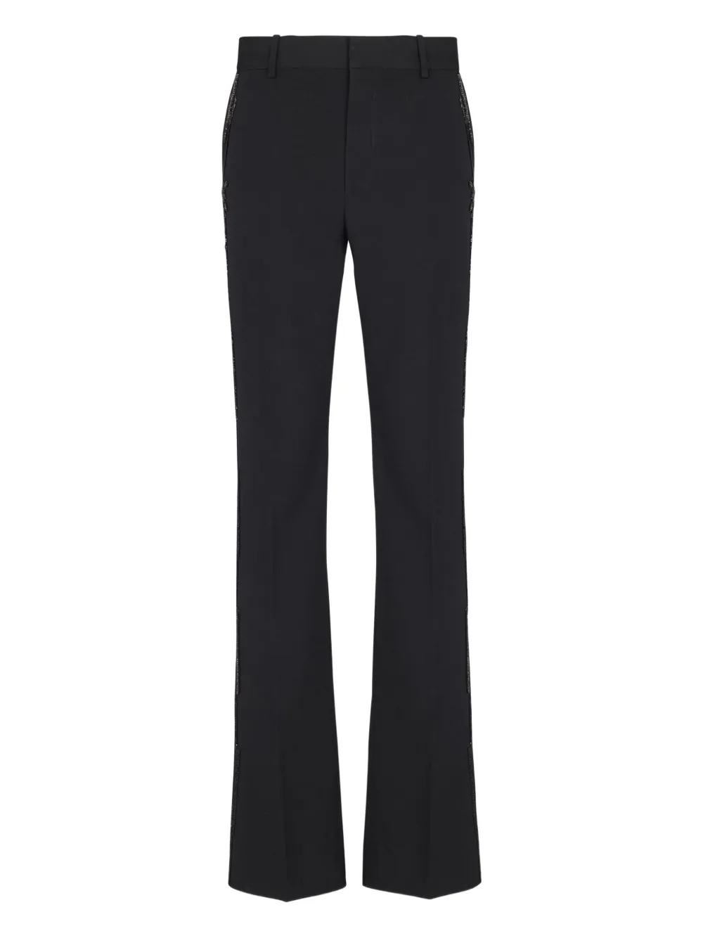 Balmain crystal-embroidered wool trousers | Black | Image 1