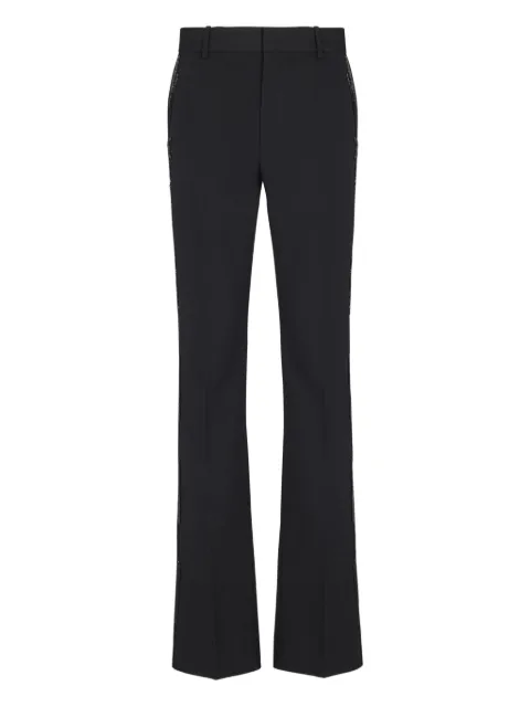 Balmain crystal-embroidered wool trousers