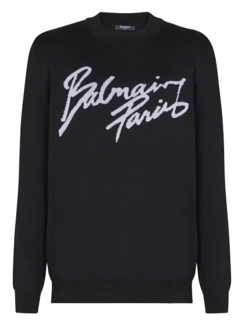 Balmain  crew-neck wool sweater 