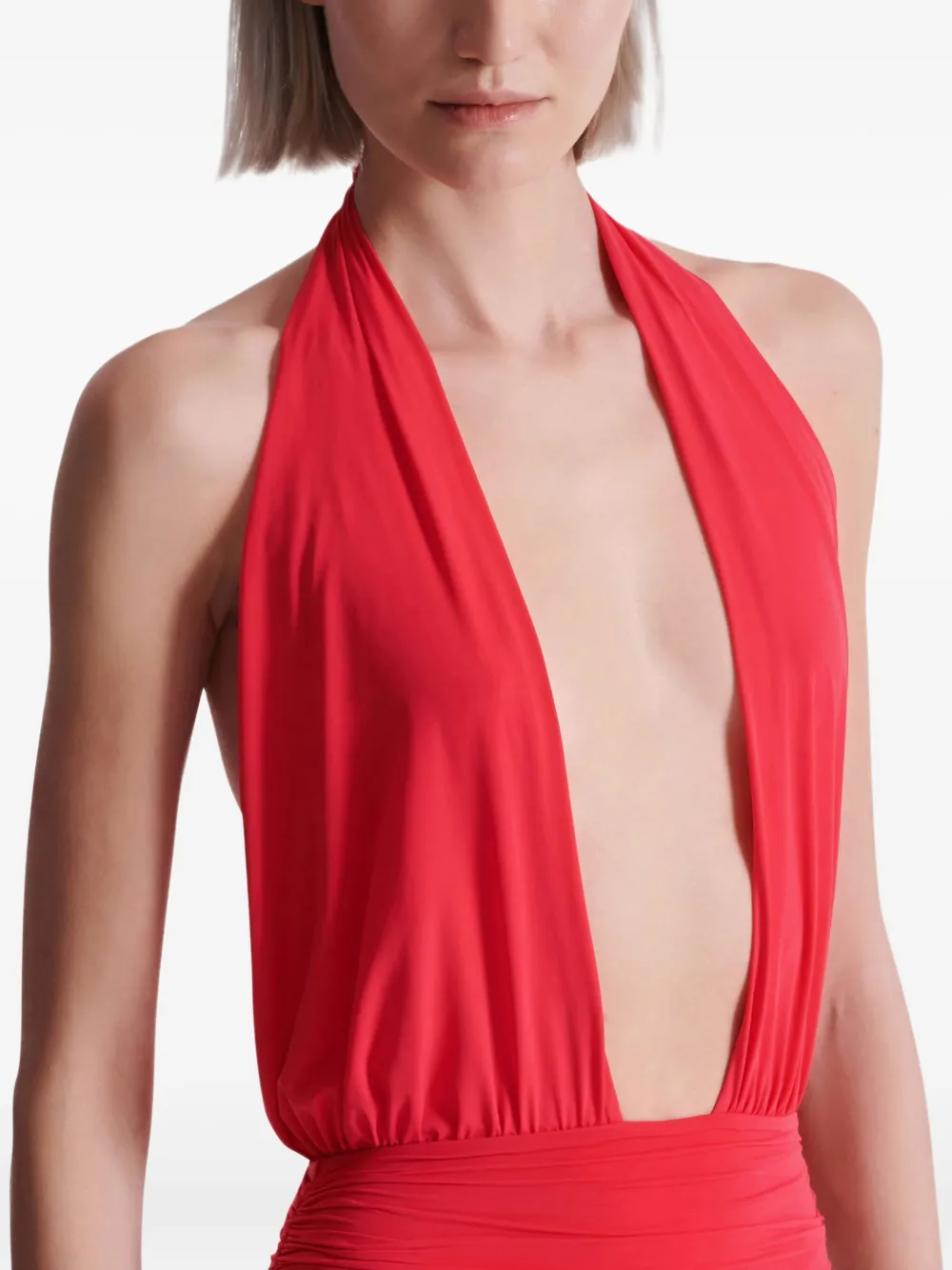 Balmain Badpak met halternek Rood