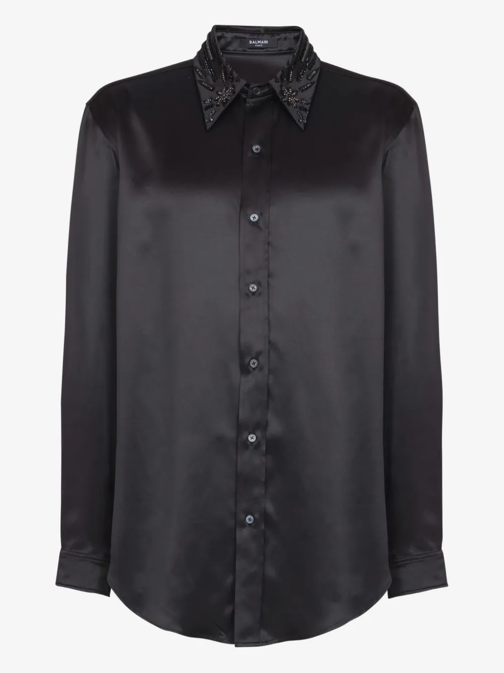 Balmain crystal-embellished shirt | Black | Image 1