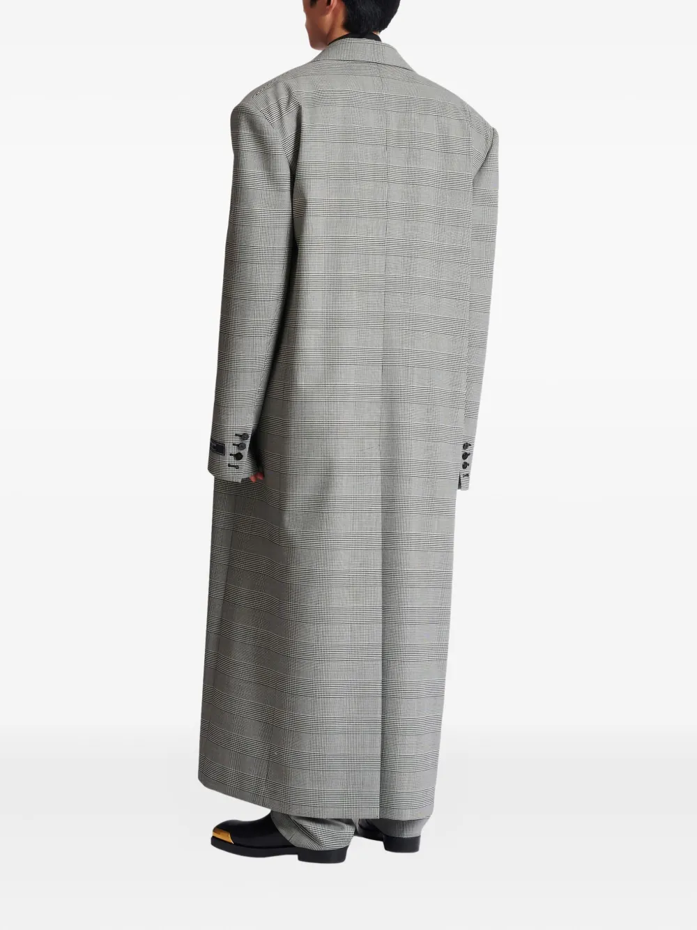 Balmain Prince-of-Wales jas met knopen Zwart